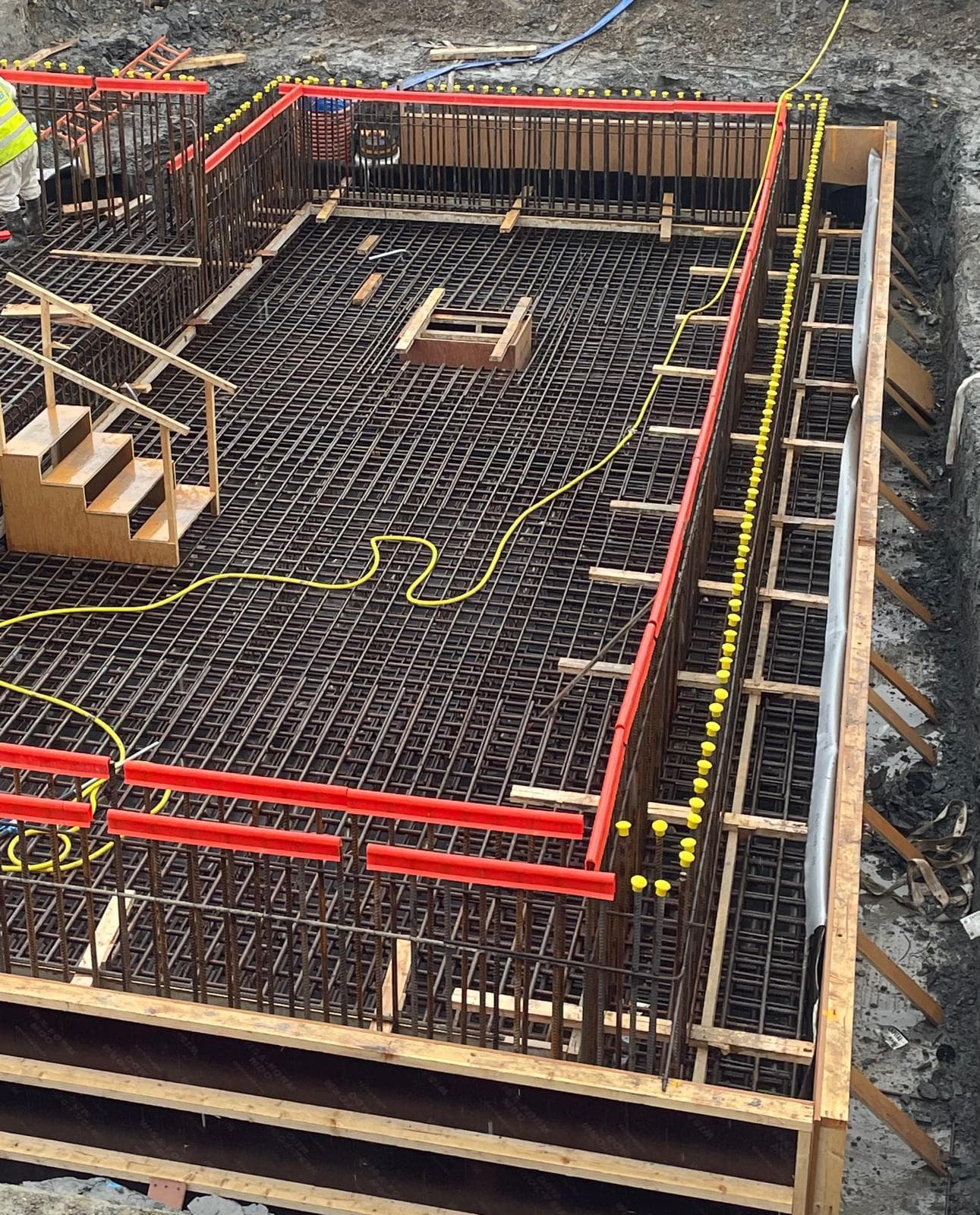 Market Harborough basement construction, site photograph 1