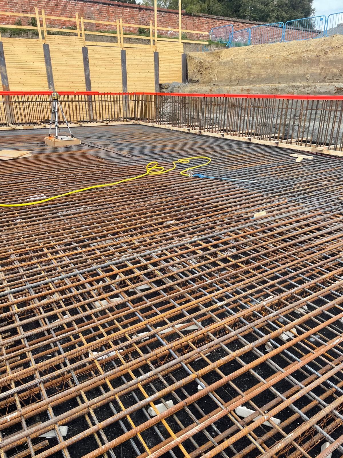 Market Harborough basement construction, site photograph 6