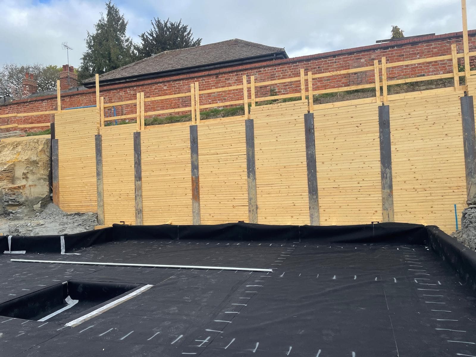 Market Harborough basement construction, site photograph 11