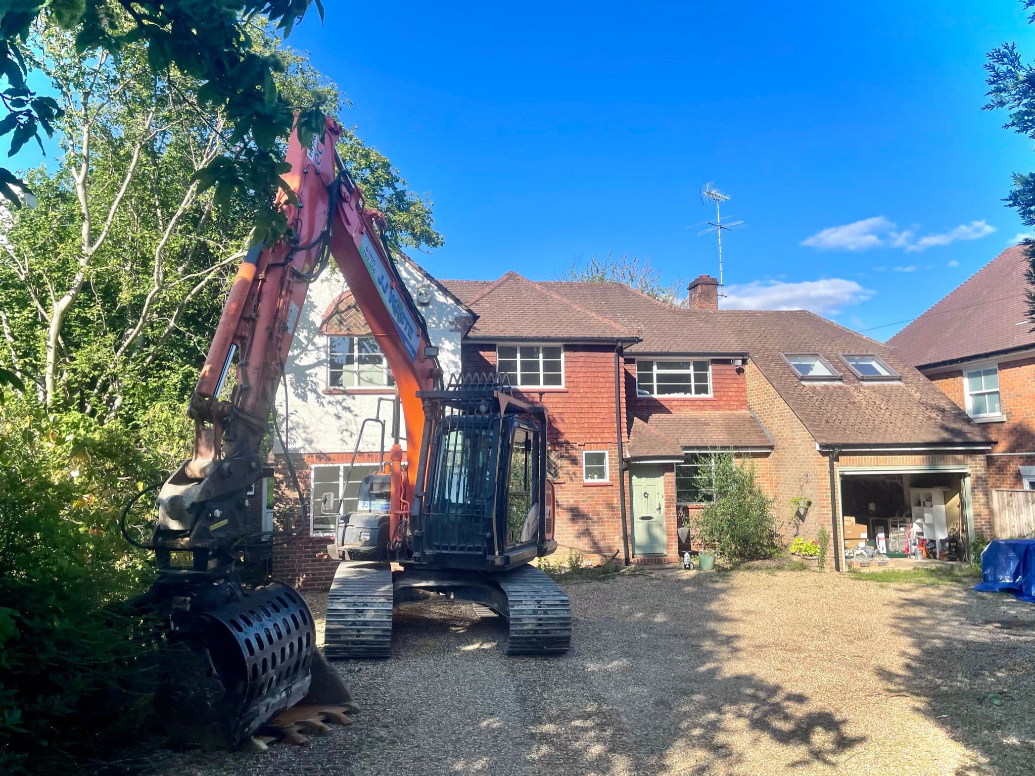 Virginia Water basement construction, site photograph 3