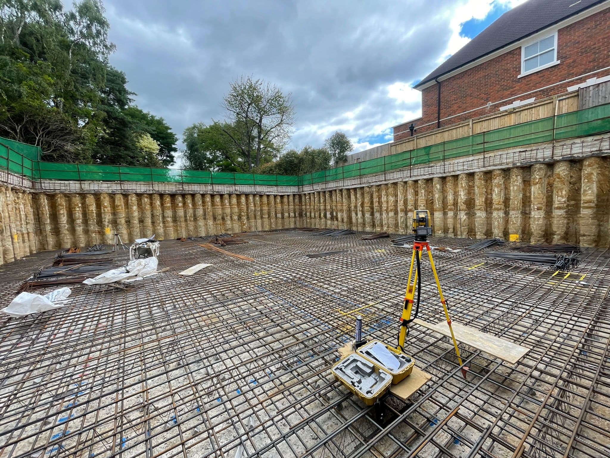 Virginia Water basement construction, site photograph 7