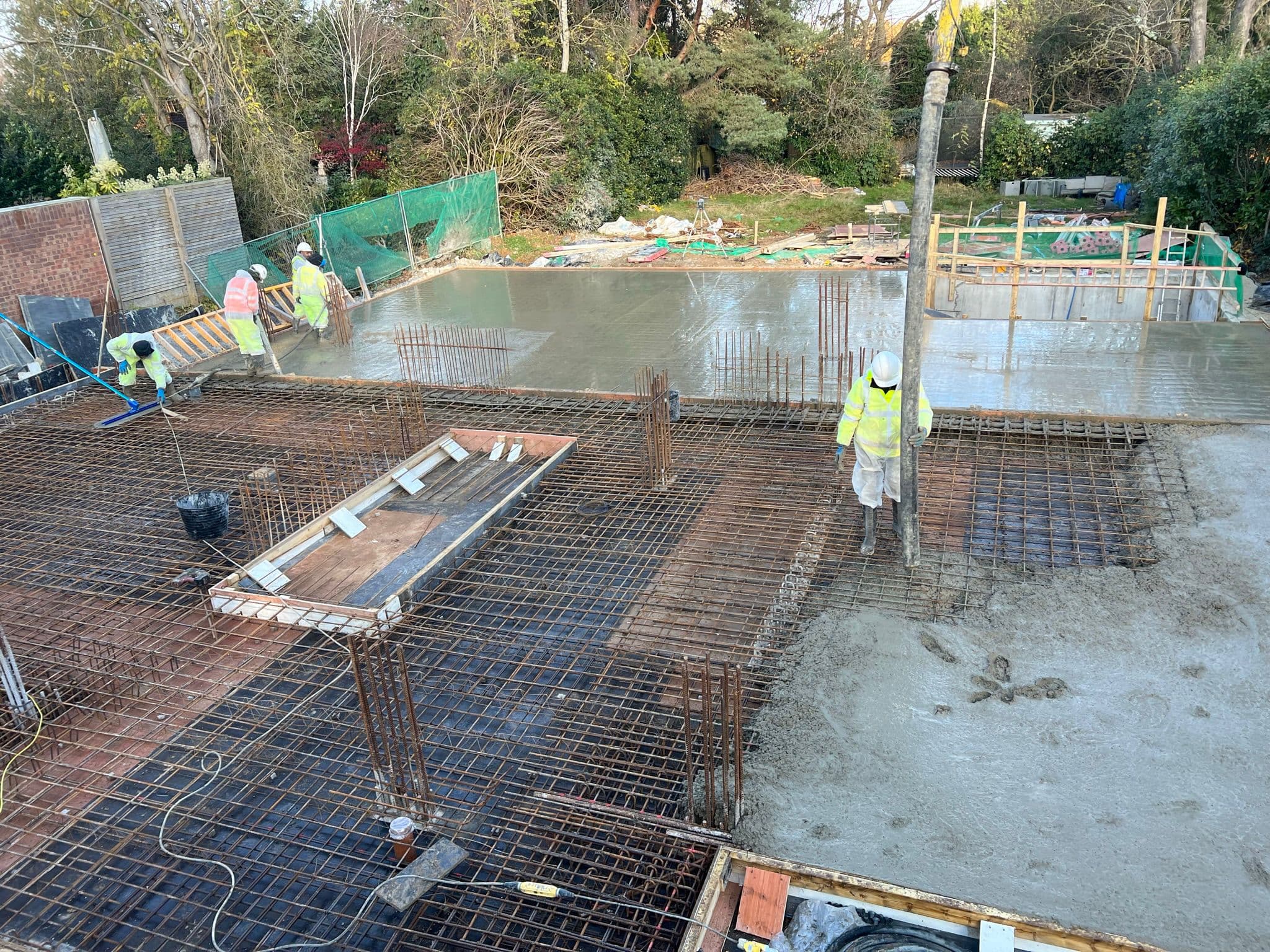 Virginia Water basement construction, site photograph 13