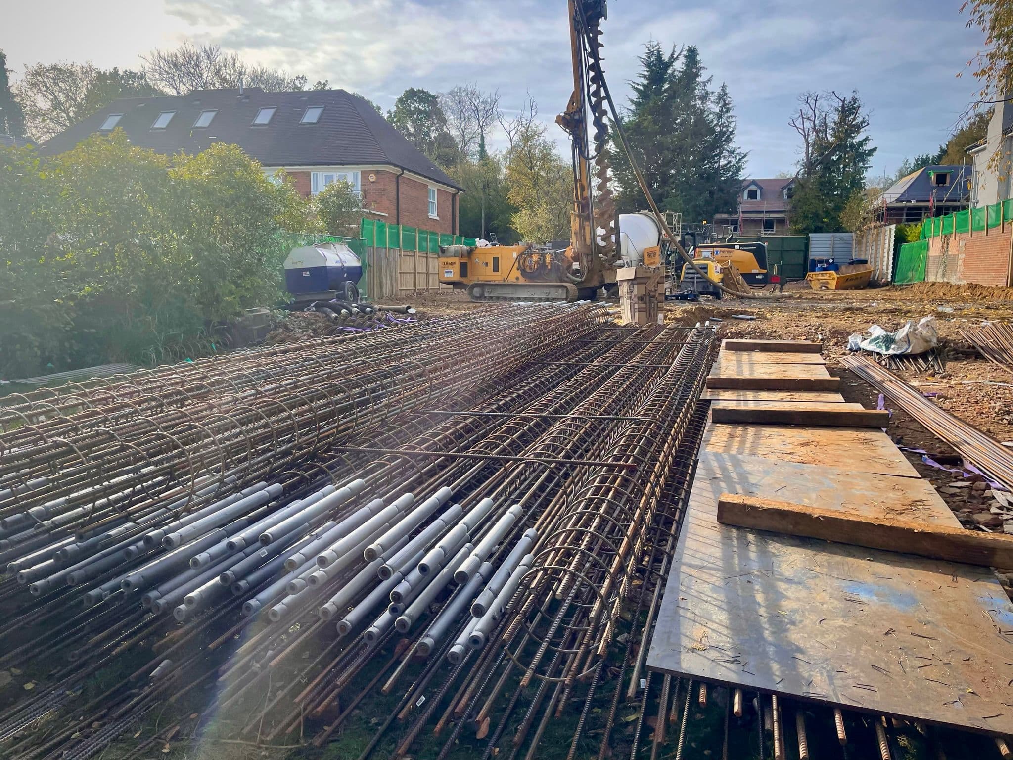 Virginia Water basement construction, site photograph 14