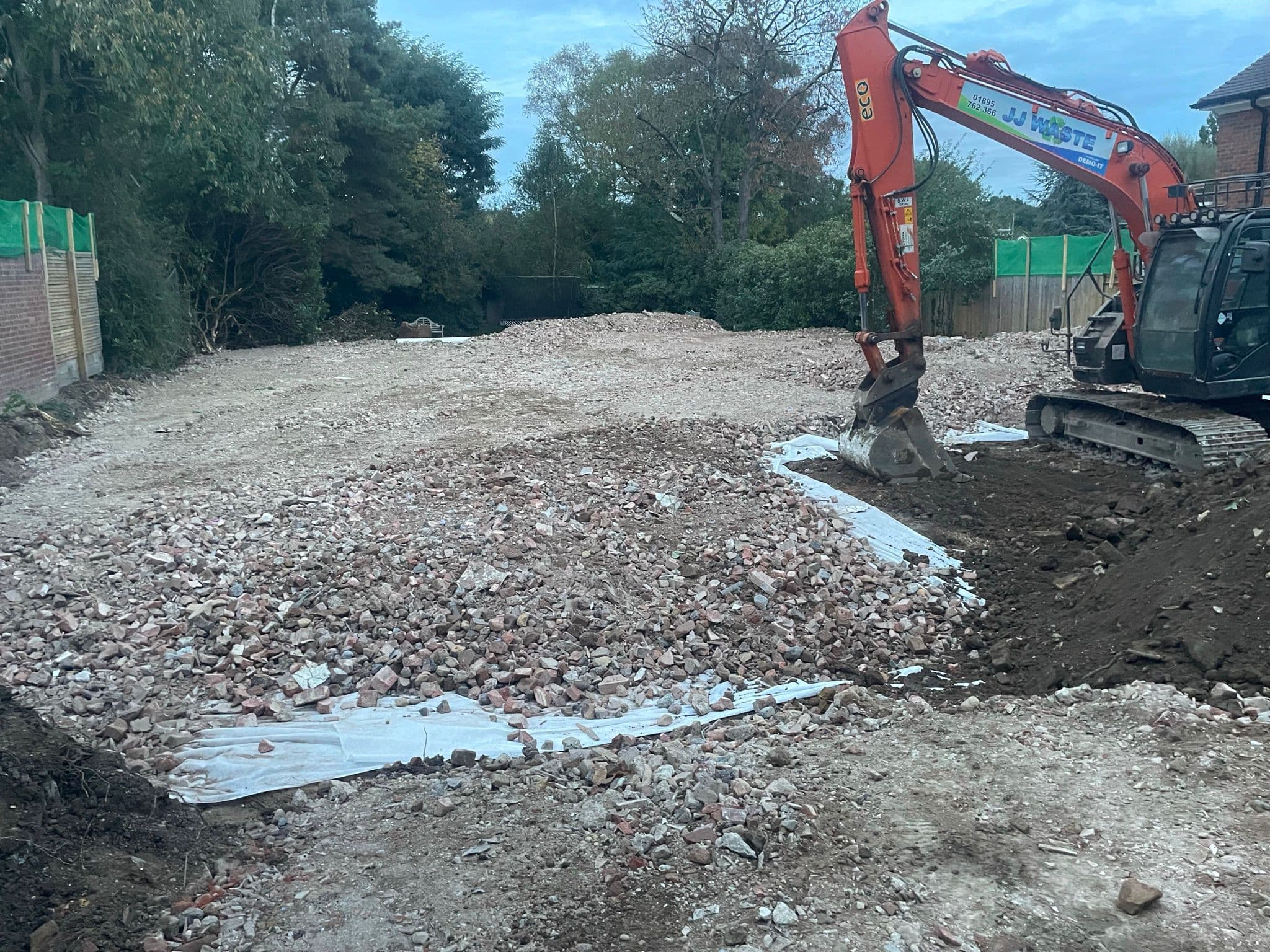 Virginia Water basement construction, site photograph 17
