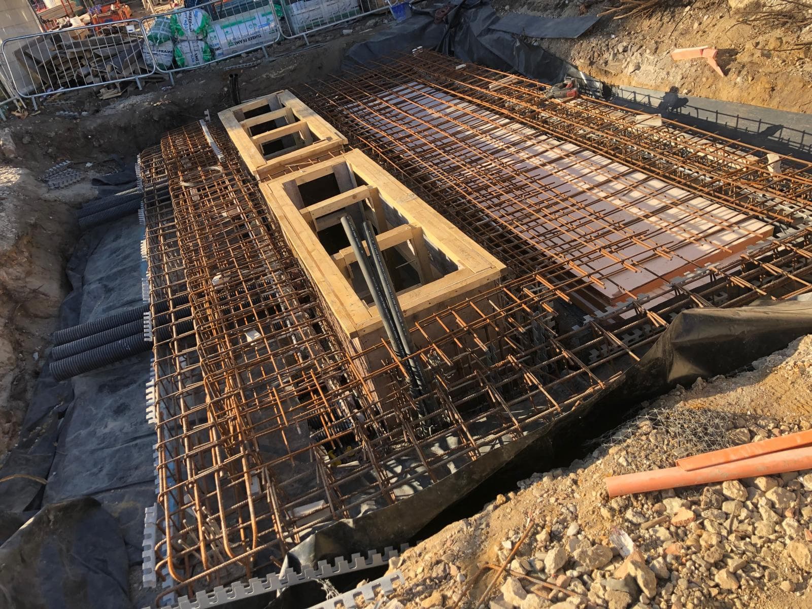Walton on Thames basement construction, site photograph 7