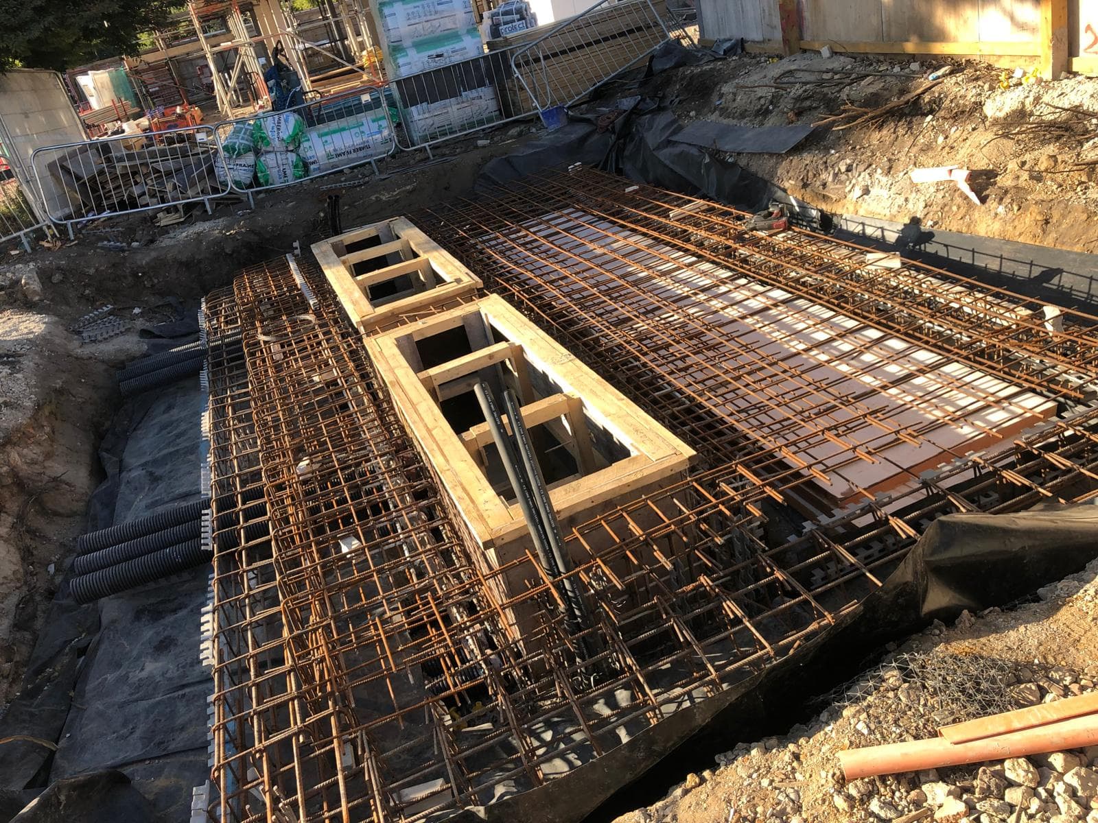 Walton on Thames basement construction, site photograph 8