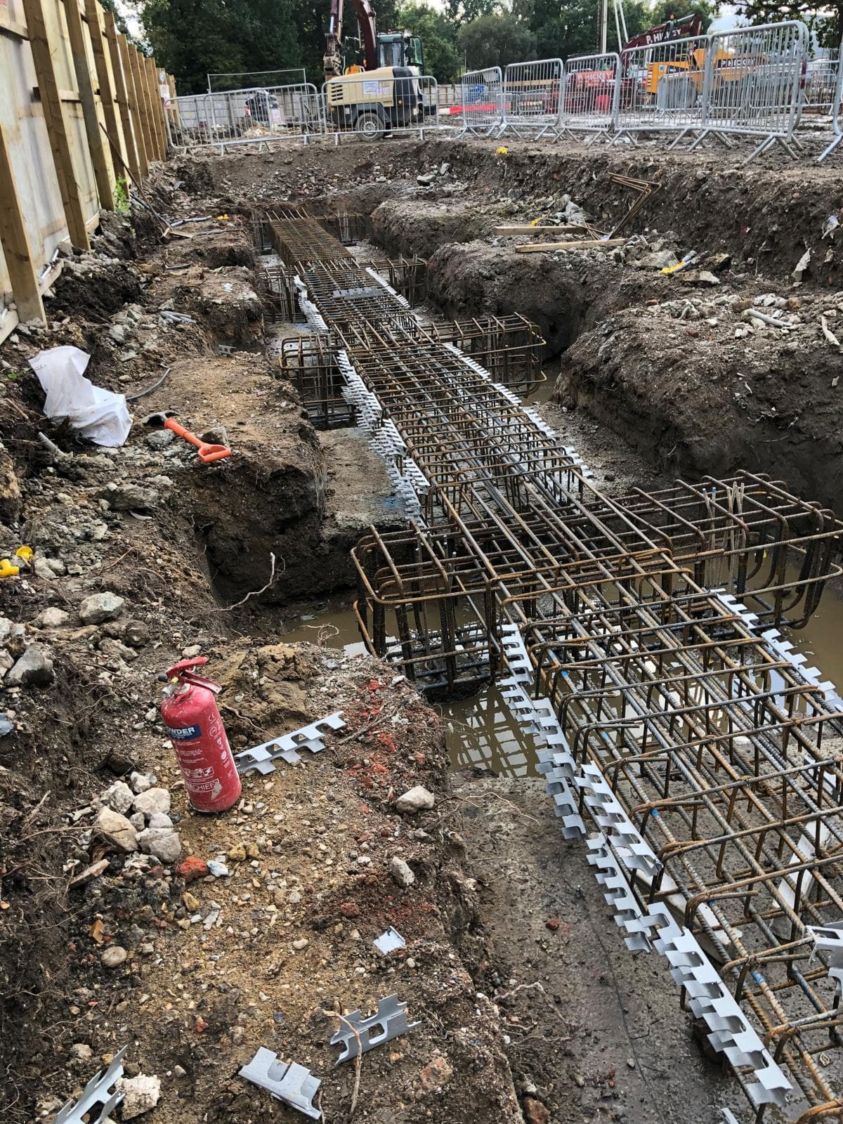 Walton on Thames basement construction, site photograph 22